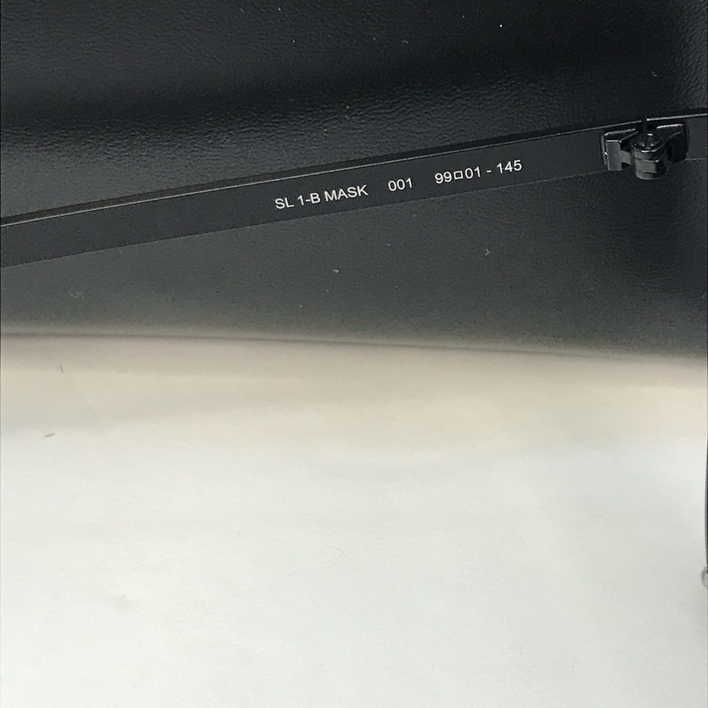 💯 - New Authentic Saint Laurent New Wave SL 1-B MASK Sunglasses Black - … - Picture 12 of 16